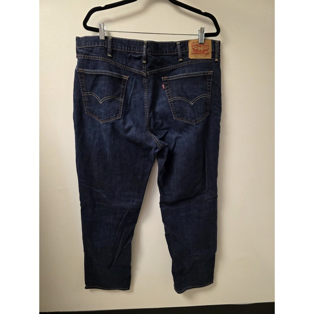 Levi's‎ 541 Athletic Fit Men's Dark Wash Jeans Size 40x32 Tapered Stretch Denim - Picture 4 of 8